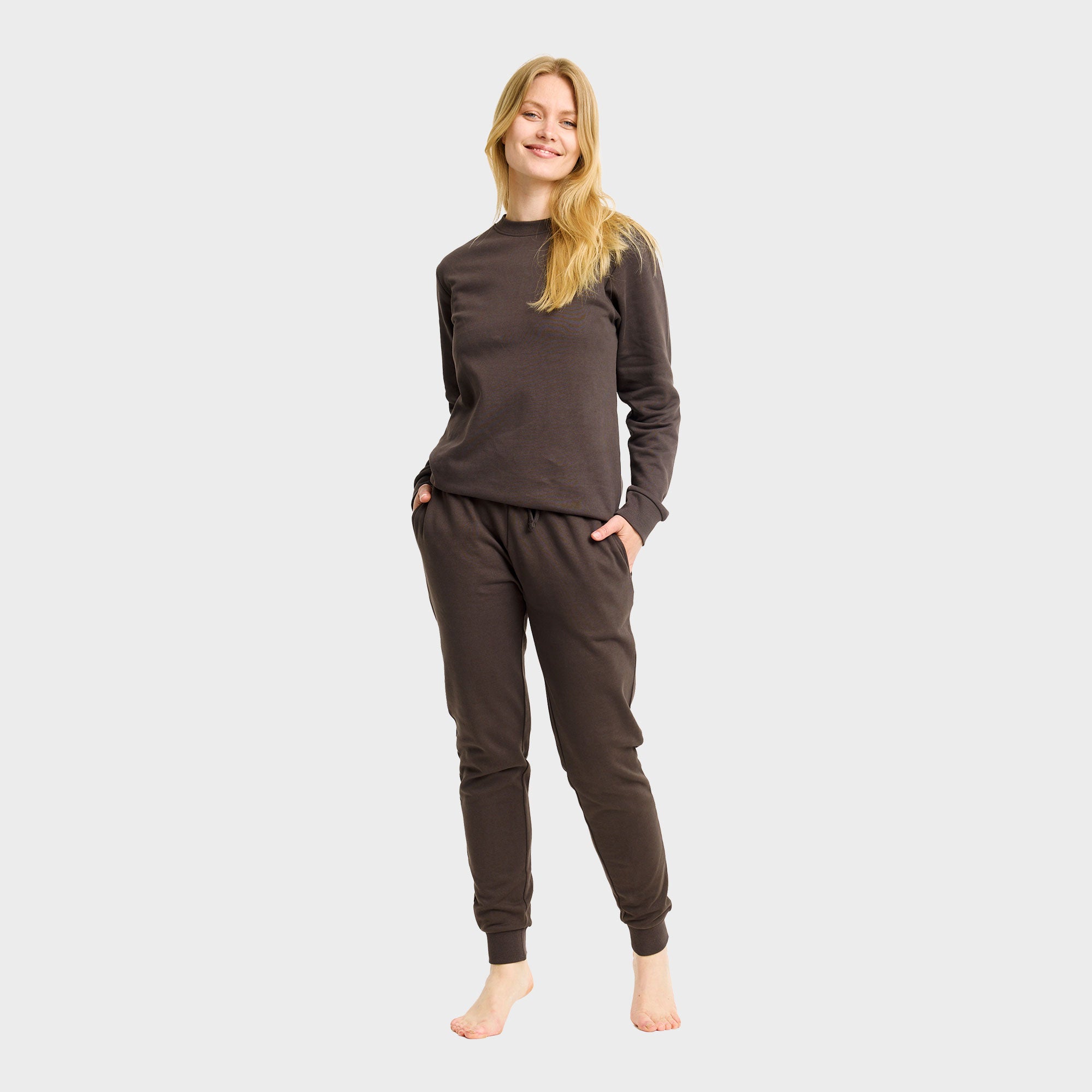 Sweatset brun - Dame.